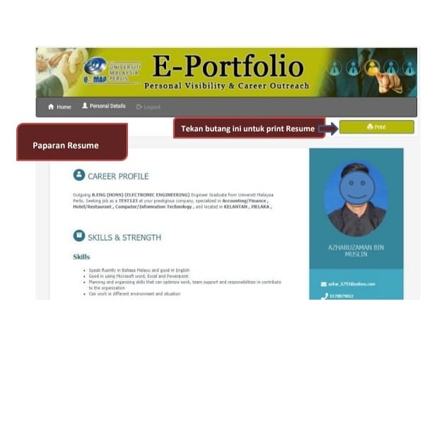 Platform carian kerja e-Portfolio UniMAP bantu graduan